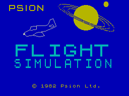 Flight Simulation (1982)(Sinclair Research)